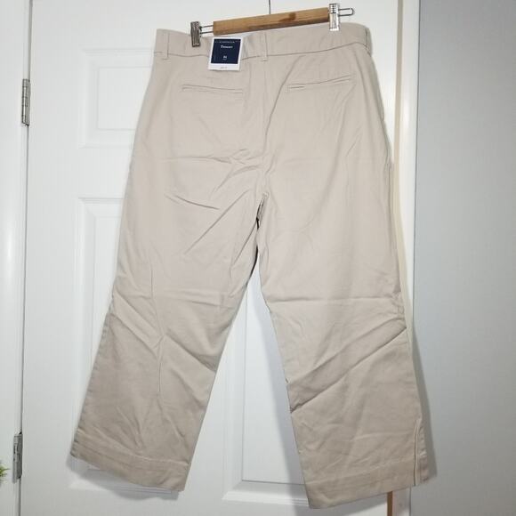 NWT Charter Club Light Tan Tummy Slimming Cropped Trouser Pants - Picture 9 of 10